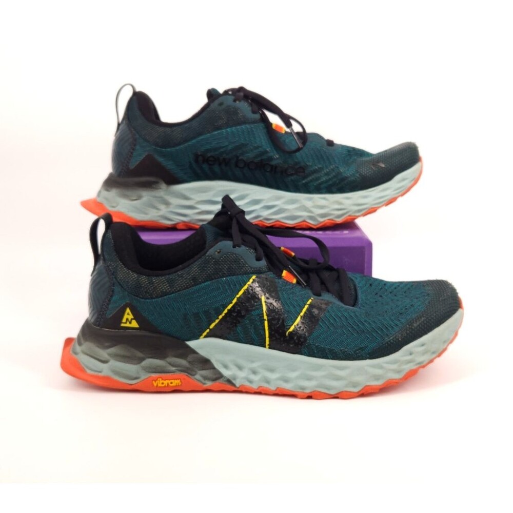 New Balance Fresh Foam Hierro V6 Shoes Men Size 9.5 2E Wide Teal Blaze MTHIERG6
